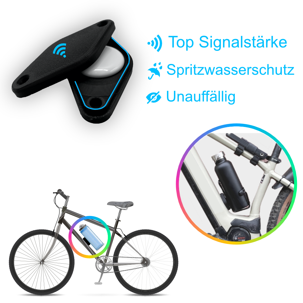 Fahrrad Flaschenhalter Apple AirTag Halter Schütze dein tolles Fahrrad -  .de